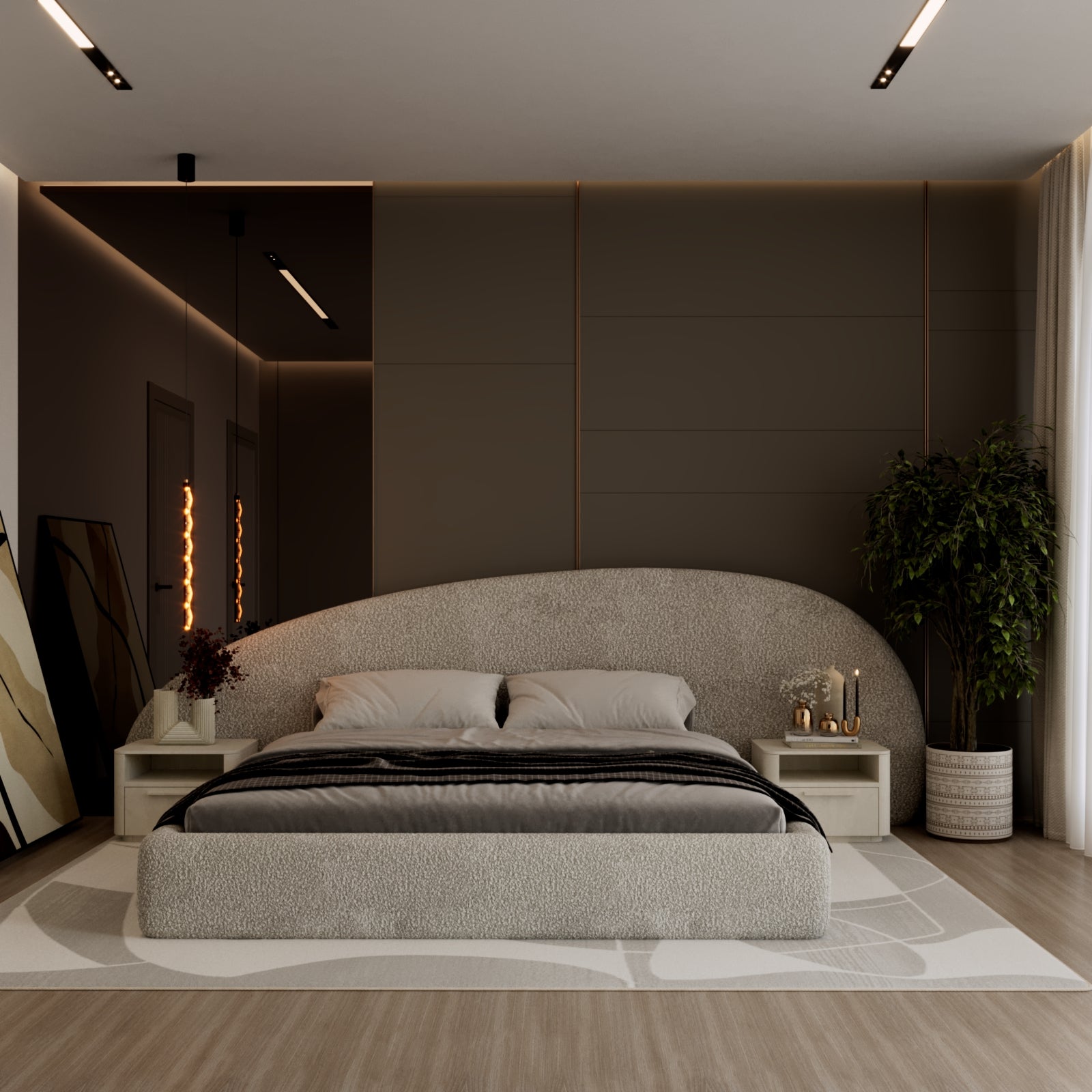curved bed