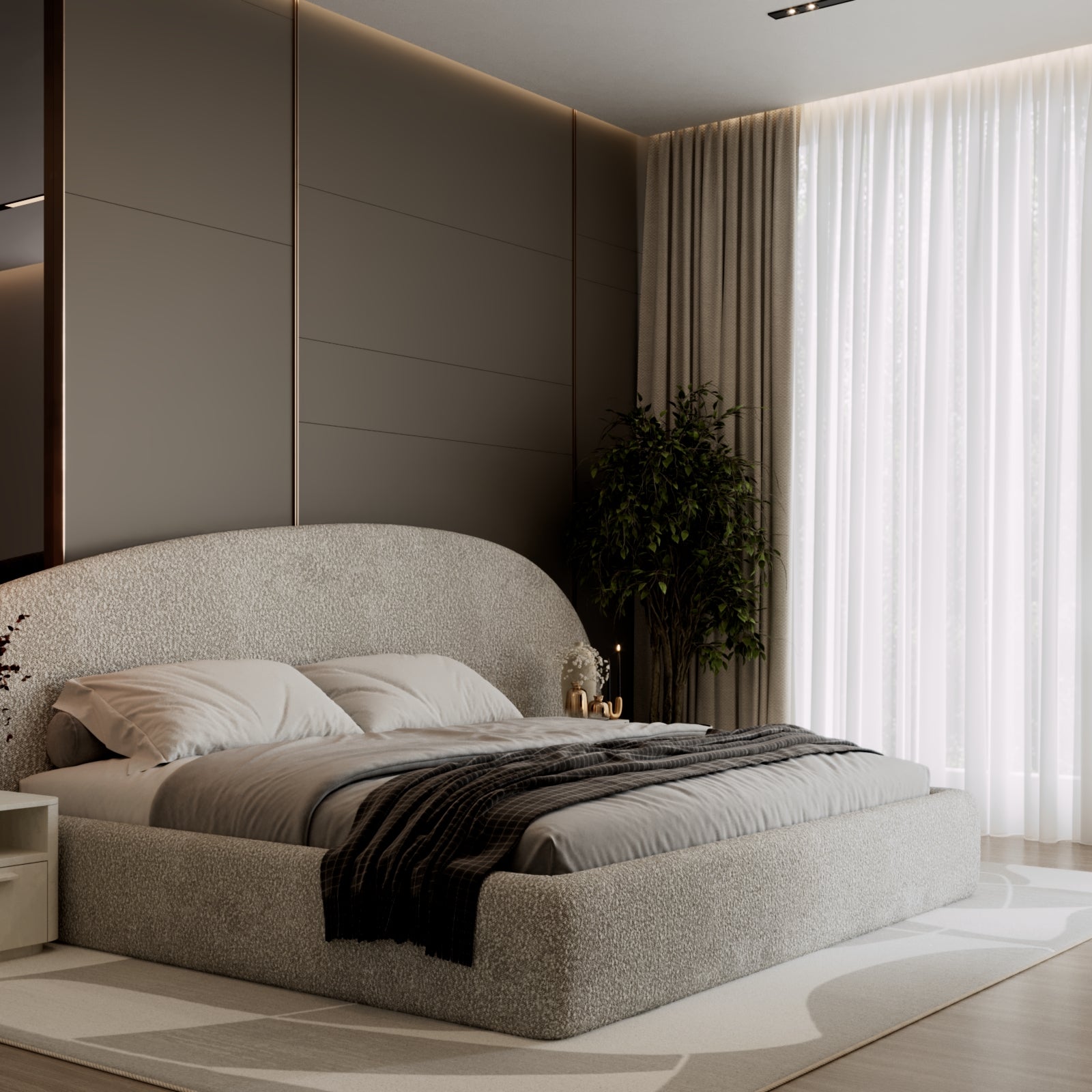curved bed