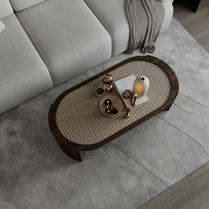 Rattan coffee table